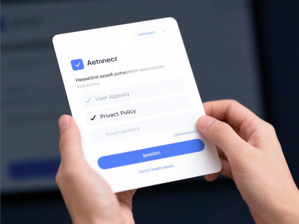 阅读并同意协议
在注册流程中，通常会有用户协议和