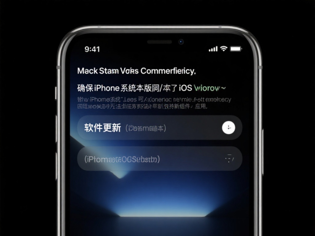 检查系统版本兼容性
确保设备运行的是最新的iOS